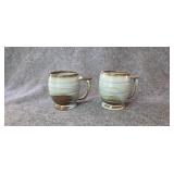 Set of 2 Frankoma mugs.