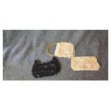 Set of 3 beaded handbags.
