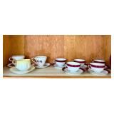 Vintage tea cups and saucers