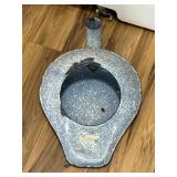 vintage speckled enamelware bedpan