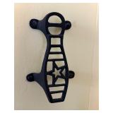 Vintage 7' Cast Iron Star Boot Jack/ Door Handle