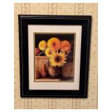 14x18ï¿½ framed sunflower still life print