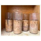 Vintage Cork-Lined Tumblers: MCM Drinking Glasses