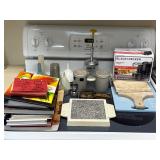 Cookbooks and kitchen goods