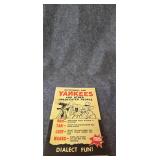 Dictionary for yankees souvenir book