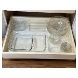 Assorted vintage glassware serving PCs