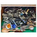 Kitchen drawer flatware and more lot