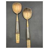 Vintage spoons with dancing goddesses