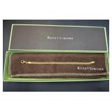 Sterling gold tone Ross-Simons braided bracelet