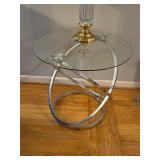 Modern glass top side table end table