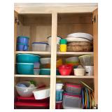 Kitchen cabinet TUPPERWARE & more