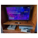 32' Vizio tv with remote & dvd vhs players