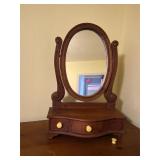 Vintage tilting dresser mirror knob needs a screw