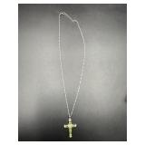 Sterling silver necklace and pendant