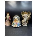 Assorted decor angel, Santa, cats