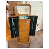 Jewelry chest and costume jewelry
