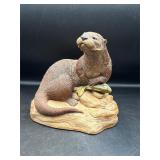 No Fishing otter figurine Tim Wolfe Cairn Studio