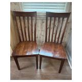 Wooden chairs