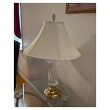 Vintage lead crystal table lamp