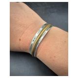 Sterling silver cuff bracelet