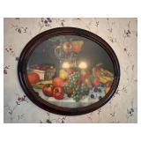 Oval framed print Fair to see & sweet to eat