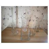 Lot of glass vases