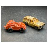 Tootsietoy jeep & yatming gold blazer