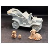 Flawed planter , cats, lamb