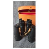 Binoculars with case. Damaged.