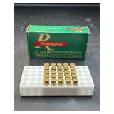 25 rounds center fire Remington cartridges