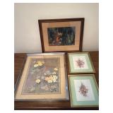 Vintage framed prints condition issues