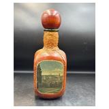 Vintage Italian leather covered decanter