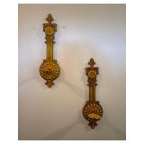 Vintage mcm metal candle holders