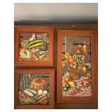 Vintage framed paint by number framed