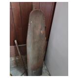 Vintage wooden ironing board