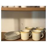 vintage Hearthside Garden Festival stoneware Mugs