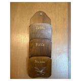 Wooden letters bills and memos