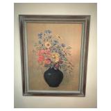 Vintage Wildflowers Print: Odilon Redon Repro