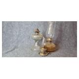 Trio of oil lamps