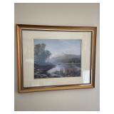 Vintage framed landscape print 31x25ï¿½