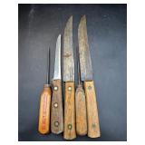 Vintage knives & Fayetteville ice & fuel co ice