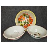 Vintage enamel pans