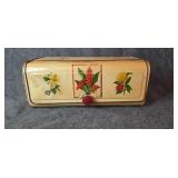 Vtg Metal bread box