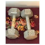Vintage 12 pound weights