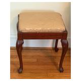 vintage Queen Anne style vanity stool
