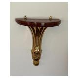 Vintage Gatco Solid Brass Wall Hanging Shelf