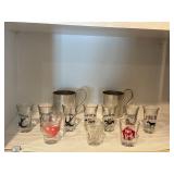 Shot glass & two mugs
