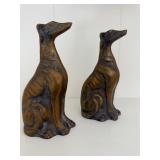 Sitting 7' Whippet Italian Greyhound Dog Statue