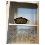 Glassware & casserole