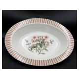 Lenox Herbal Garden oval platter floral motif
